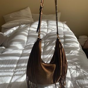 MICHAEL Michael Kors suede shoulder hobo bag
